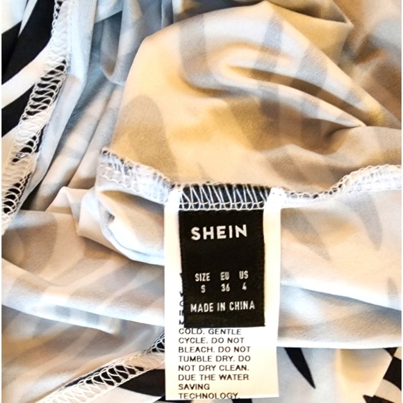 🔖Final Sale| Shein Faux Leather Black Mini Skirt and Zebra Print Top 2fer - Picture 5 of 5